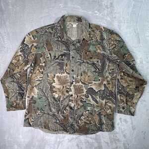 Vintage RedHead Men's XL Advantage Camo Hunting Shirt Button Up USA